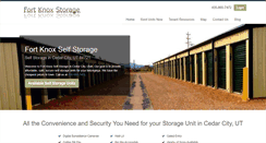 Desktop Screenshot of cedarcityfortknoxstorage.com