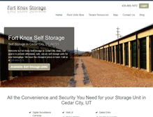 Tablet Screenshot of cedarcityfortknoxstorage.com